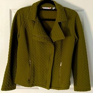 🩷🩷🩷 Race here to get this! Isaac Mizrahi Live Quilted Moto Jacket